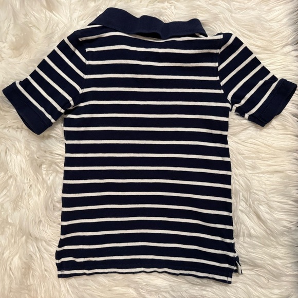 Carter’s Boys Classic Navy Striped Polo Shirt Size 5 - Picture 4 of 4